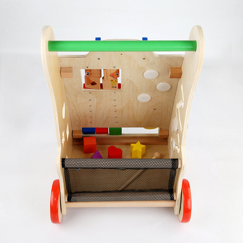 Multi-function Children Wooden Baby Activity Walker