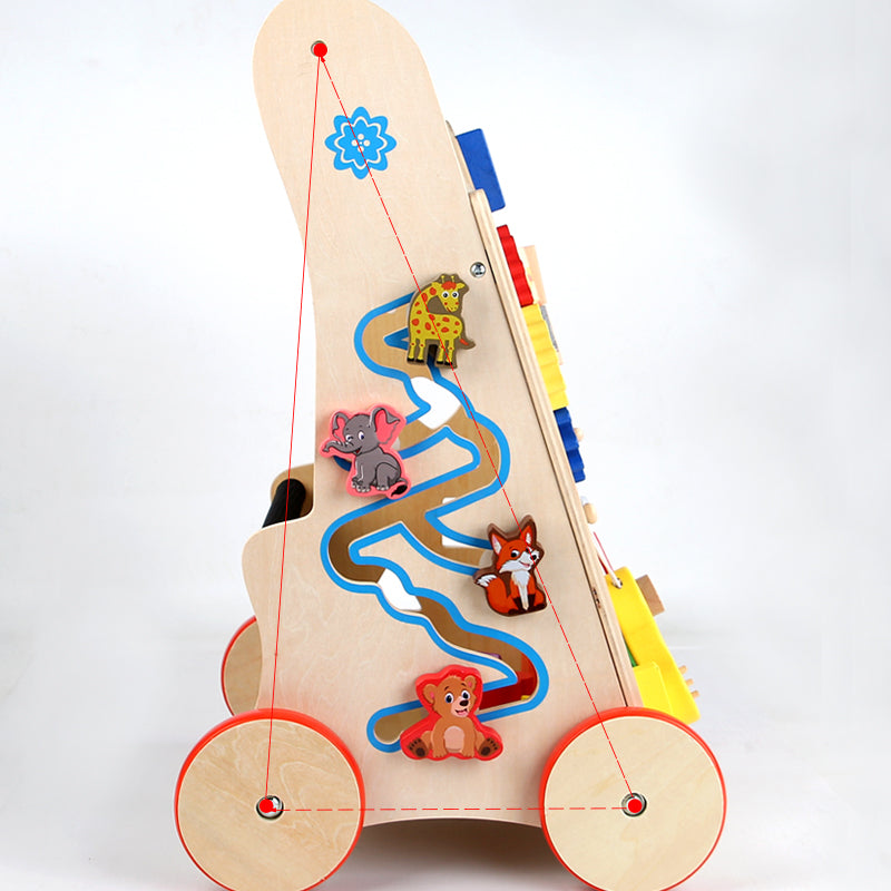 Multi-function Children Wooden Baby Activity Walker