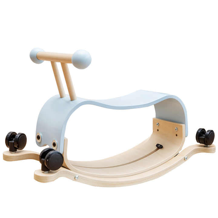 Two-in-one toddler Walker Wooden educational toys children shaking horse parent-child interactive - Little Blossoms Joy