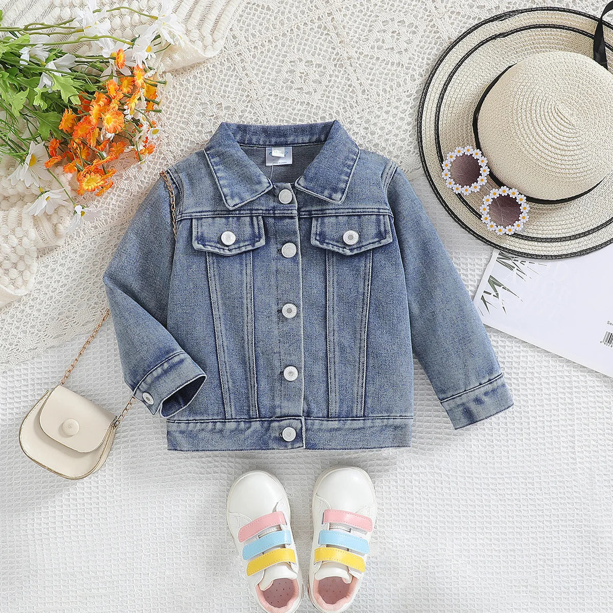 Wholesale 2024 Kids Children Denim Jacket with Embroidery