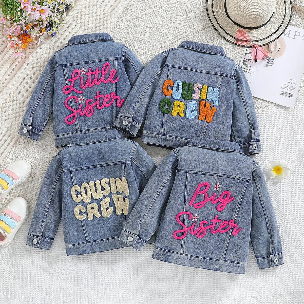 Wholesale 2024 Kids Children Denim Jacket with Embroidery