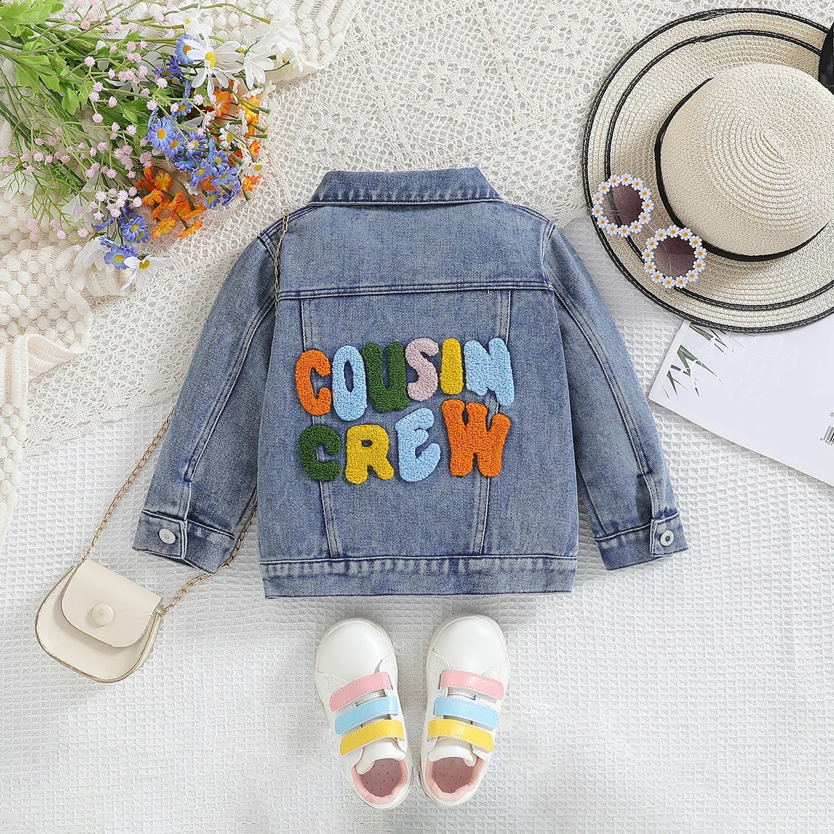 Wholesale 2024 Kids Children Denim Jacket with Embroidery