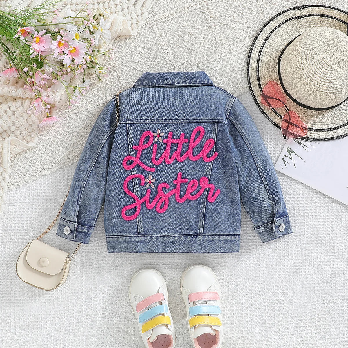 Wholesale 2024 Kids Children Denim Jacket with Embroidery