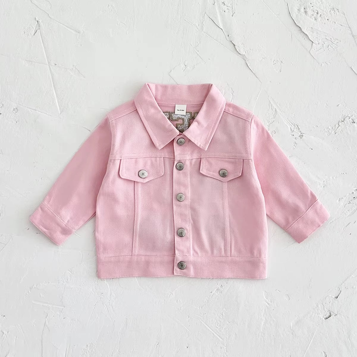 Spring Infant Girl 100% Organic Cotton Denim Jacket Toddler Jeans Coat Baby Unisex Denim Clothes